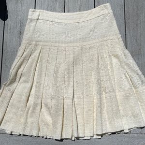 Lace Wide Pleat Skirt